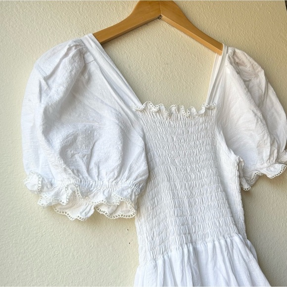 The GREAT White The Scallop Savanna Dress Sz S - Picture 10 of 16